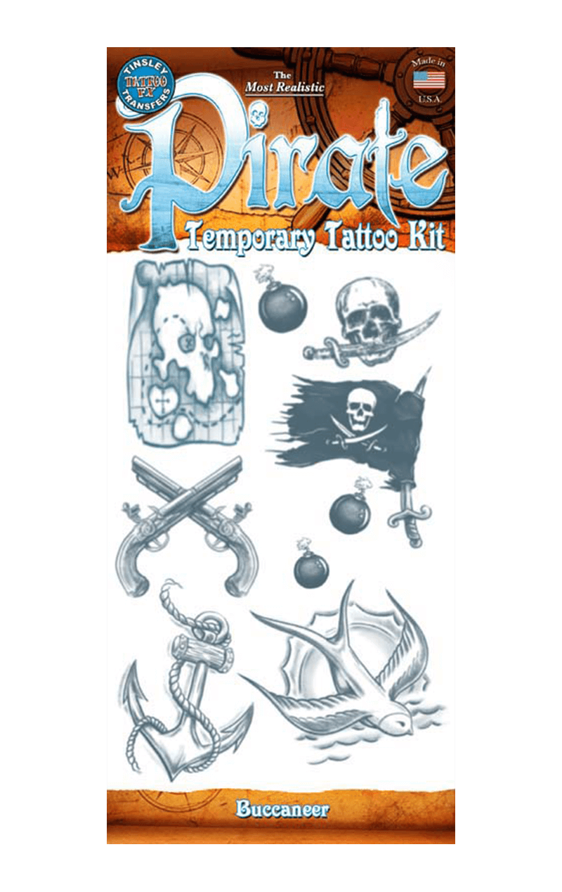 Piraten -Tattoo Set Accessoire