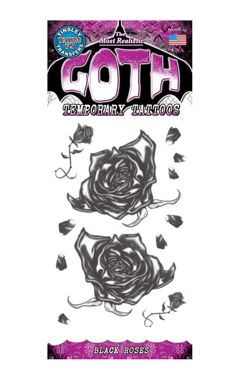 Tatouage Gothique De Roses Noires