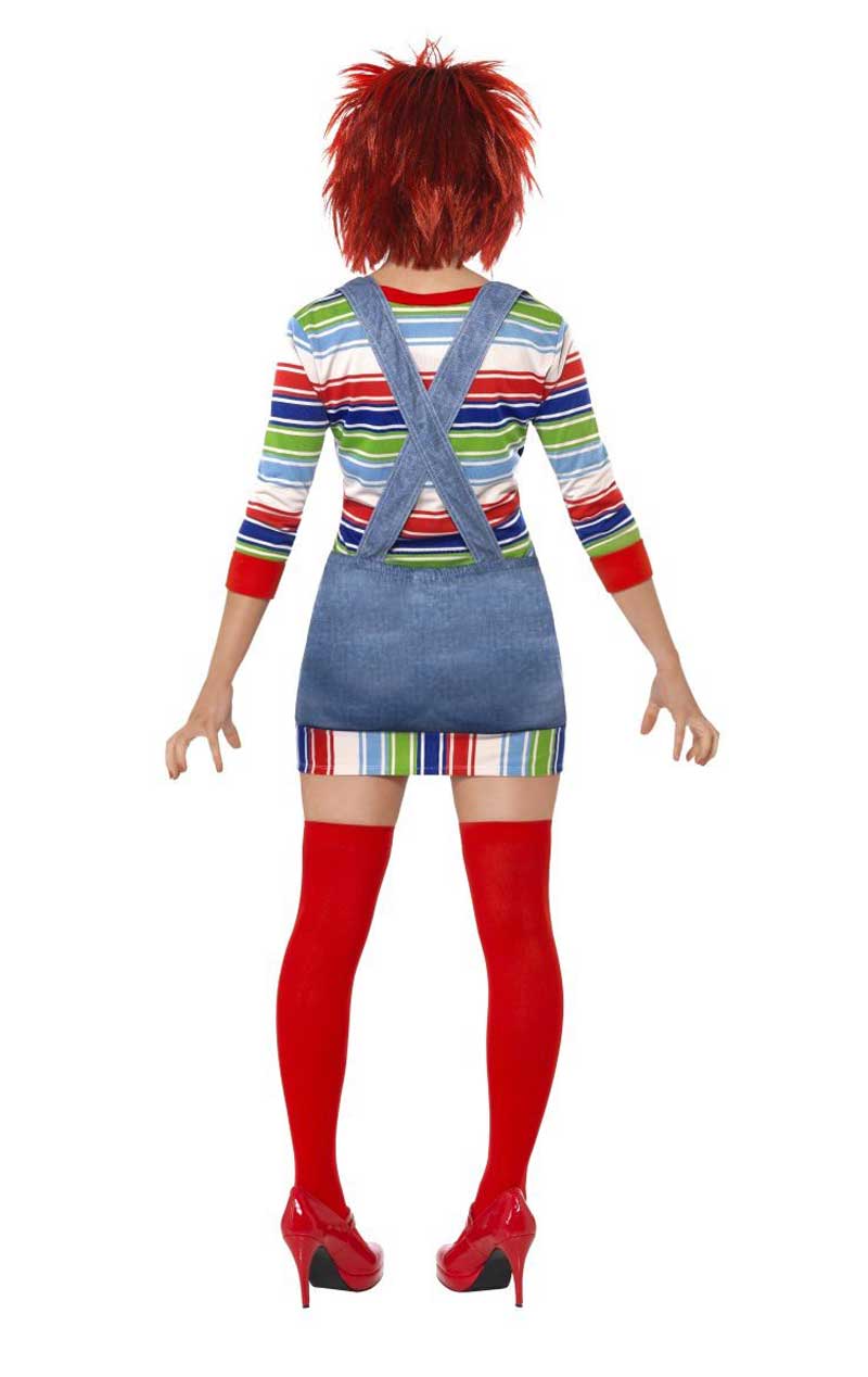 Damen Chucky Doll Film Kostüm