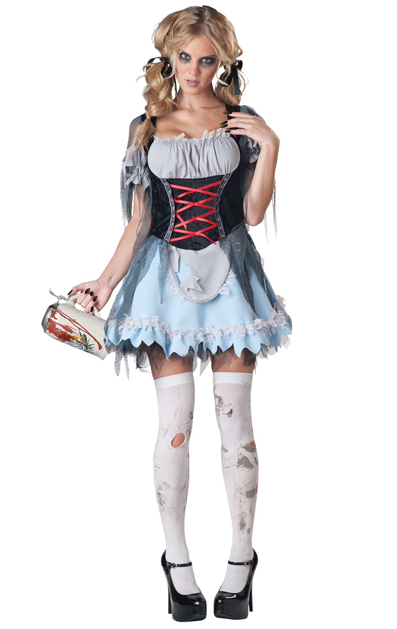 Frauen Zombie Beer Maid Kostüm