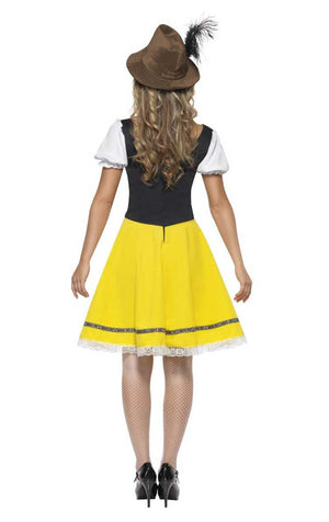 Womens Yellow Bavarian Costume