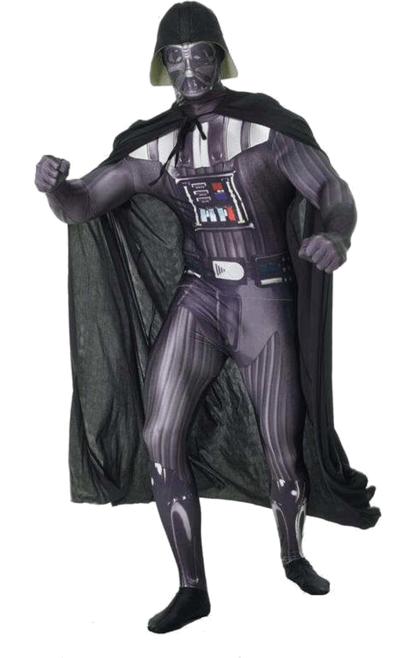 Erwachsener Darth Vader Zappar Morphsuit Outfit