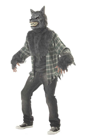 Mens Grey Werewolf Halloween Costume