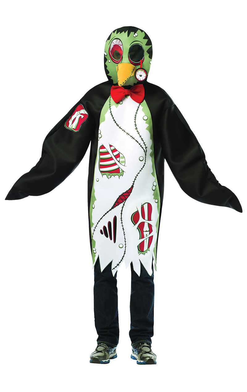 Erwachsener Zombie -Penguin -Kostüm