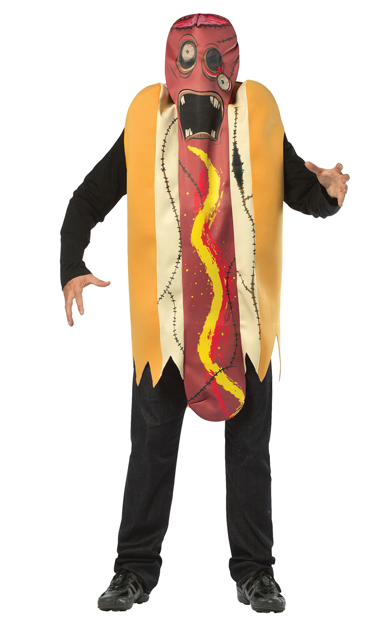 Adult Zombie Hot Dog Halloween Costume