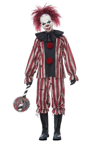 Mens Plus Size Nightmare Clown Kostüm