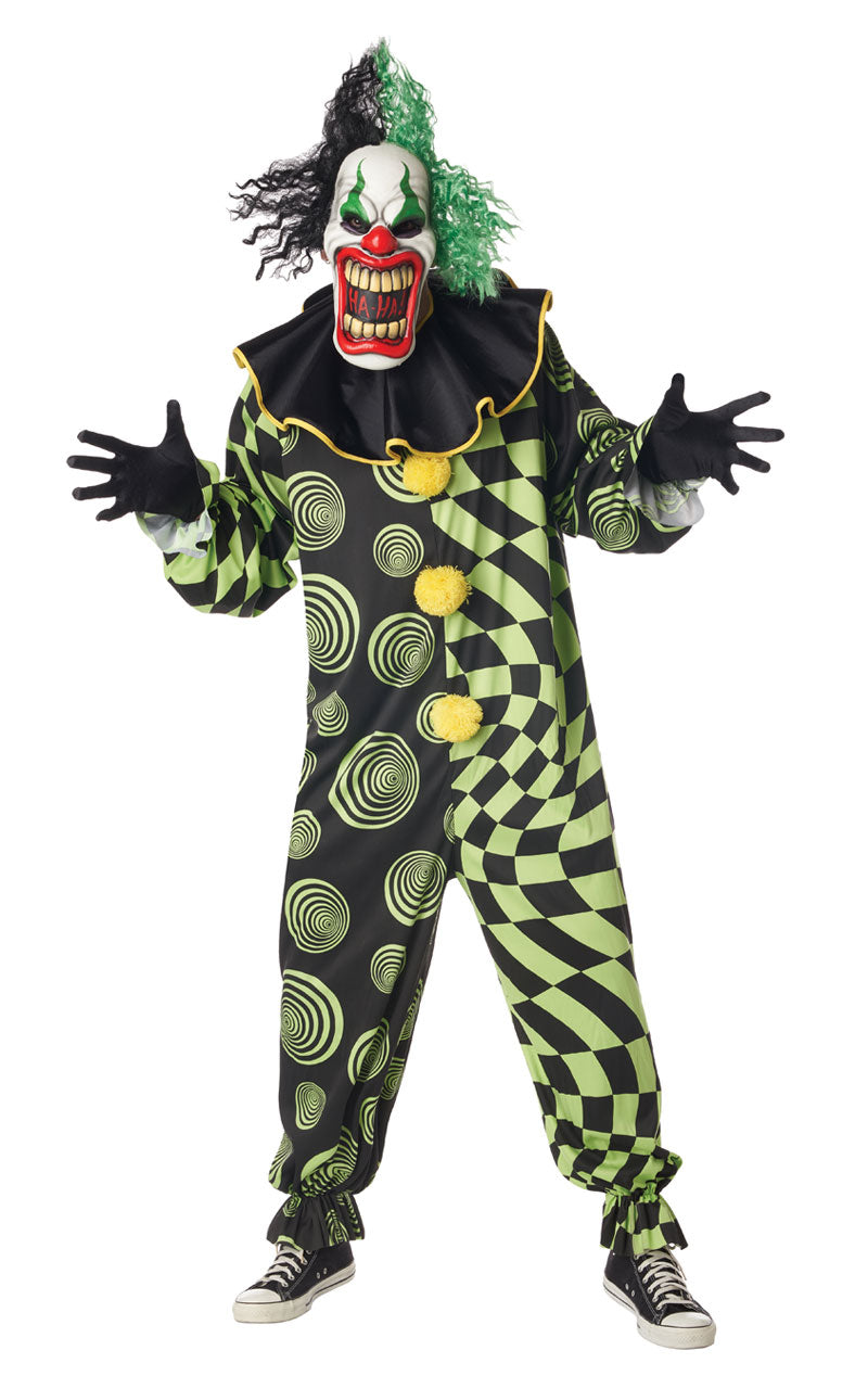 Déguisement de clown effrayant Funhouse Freak adulte