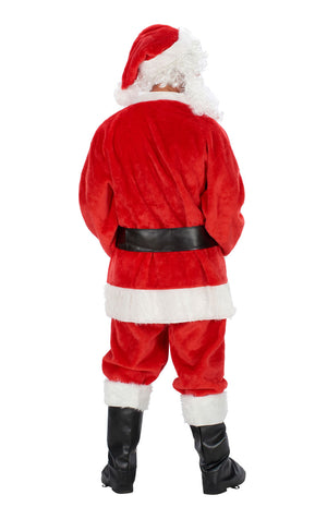 Costume de Père Noël en peluche de luxe pour adulte