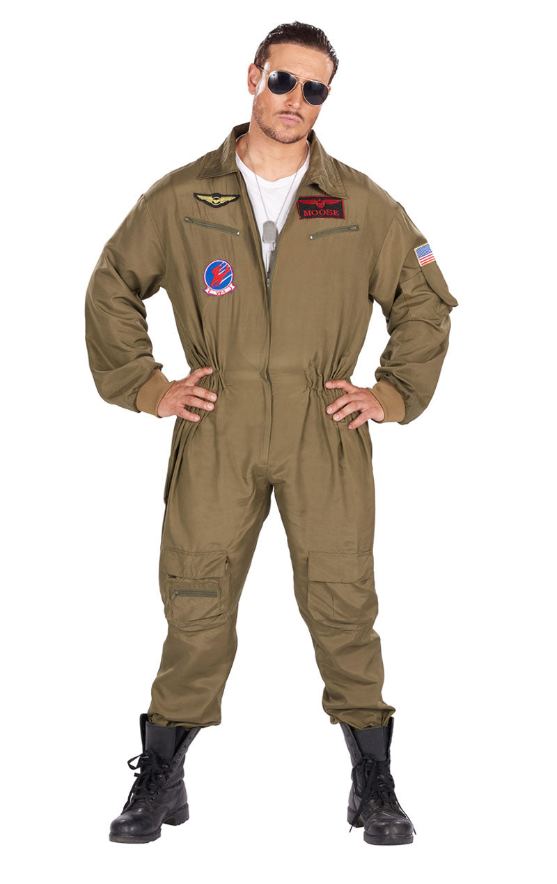 Kostüm des Erwachsenenkämpferpiloten Aviator