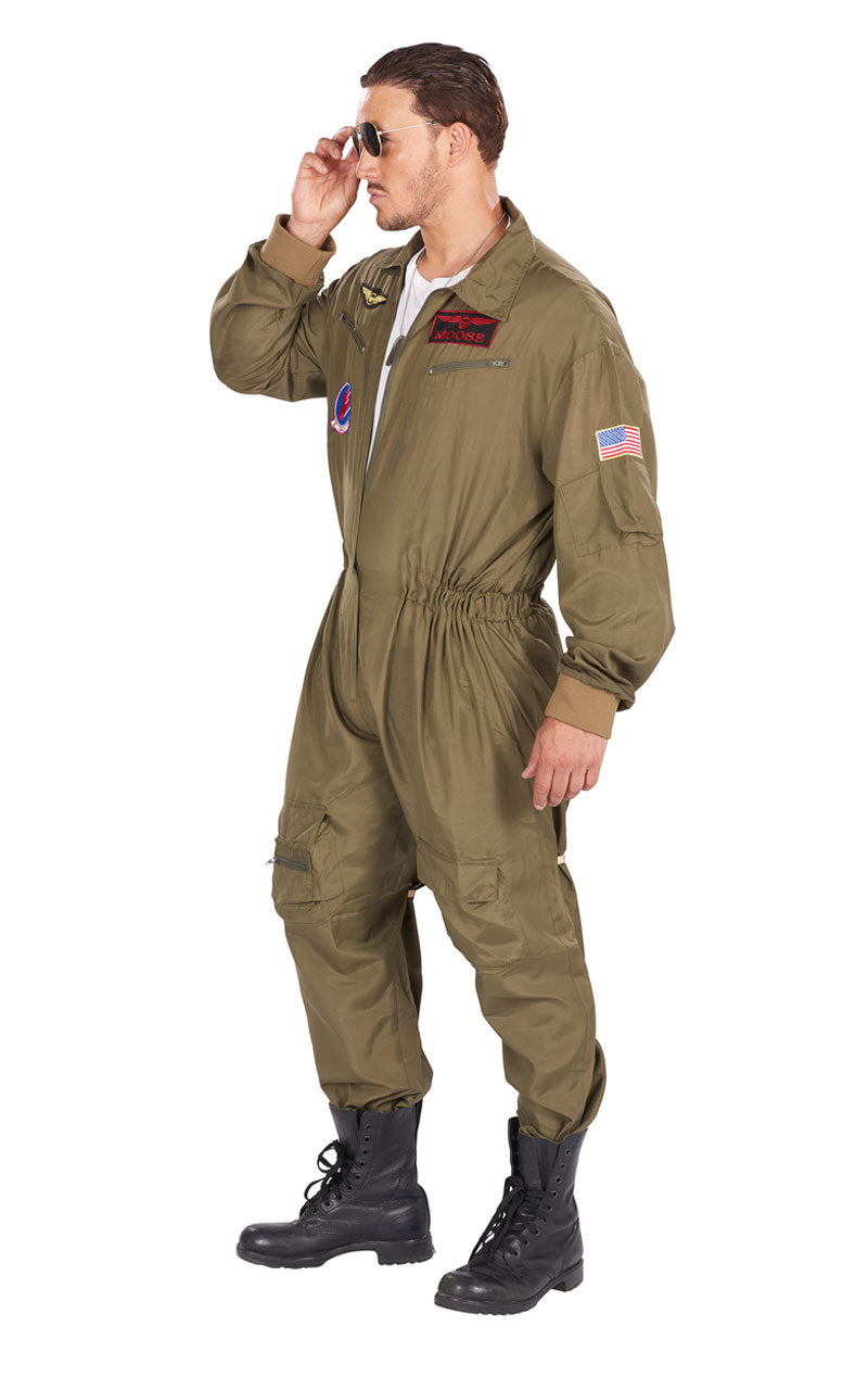 Kostüm des Erwachsenenkämpferpiloten Aviator