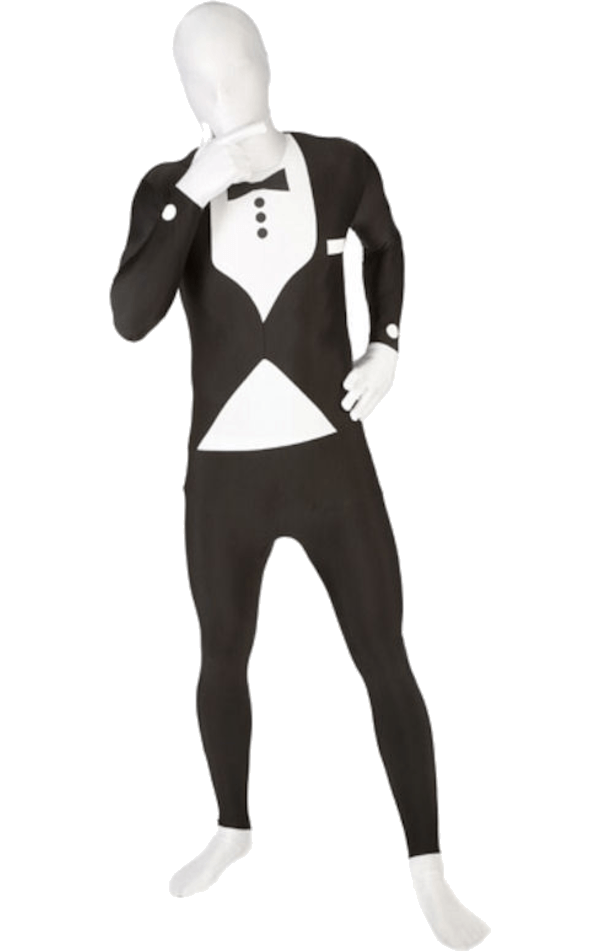 Adult Tuxedo Morphsuit Costume