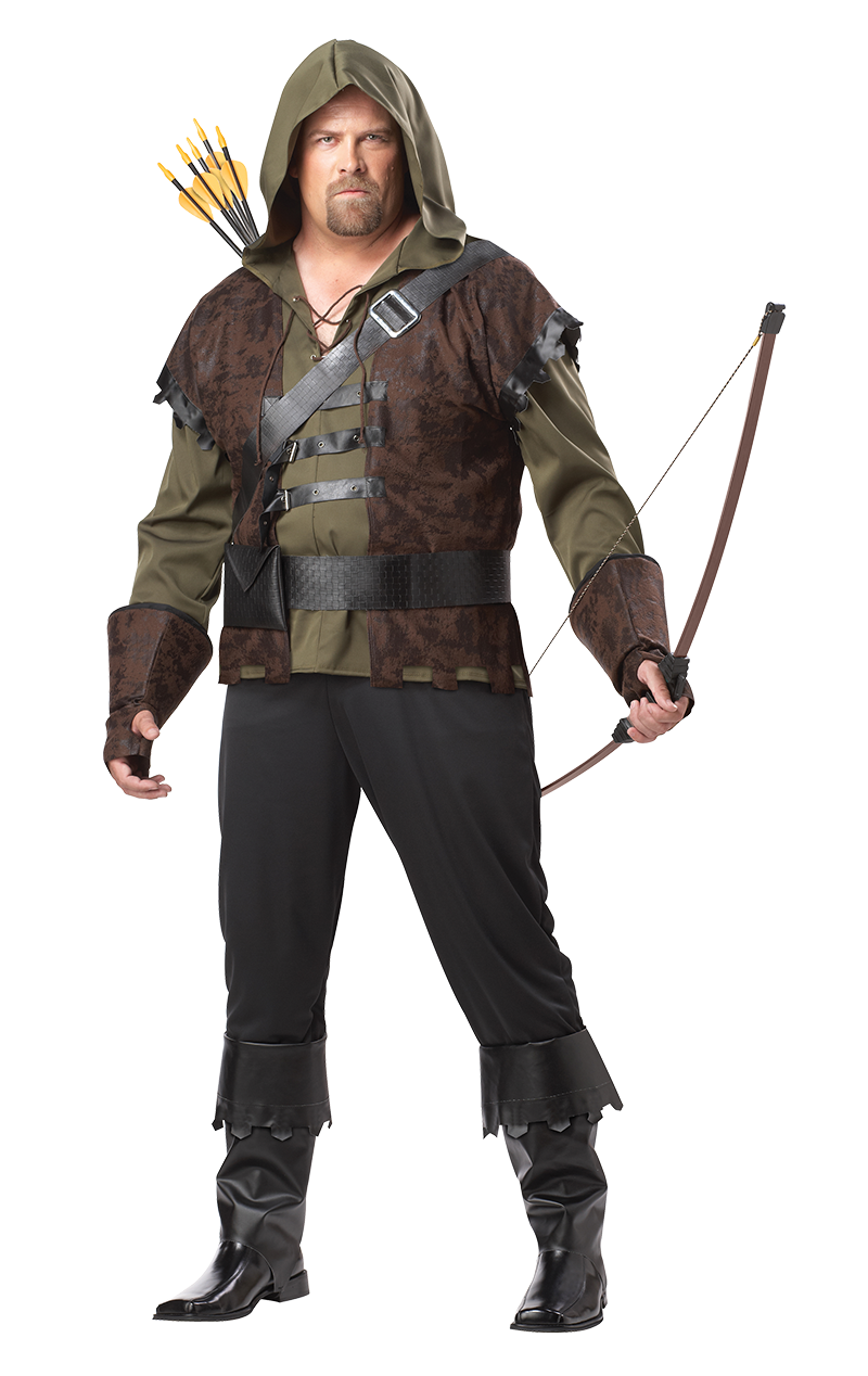 Mens Plus Size Robin Hood Kostüm