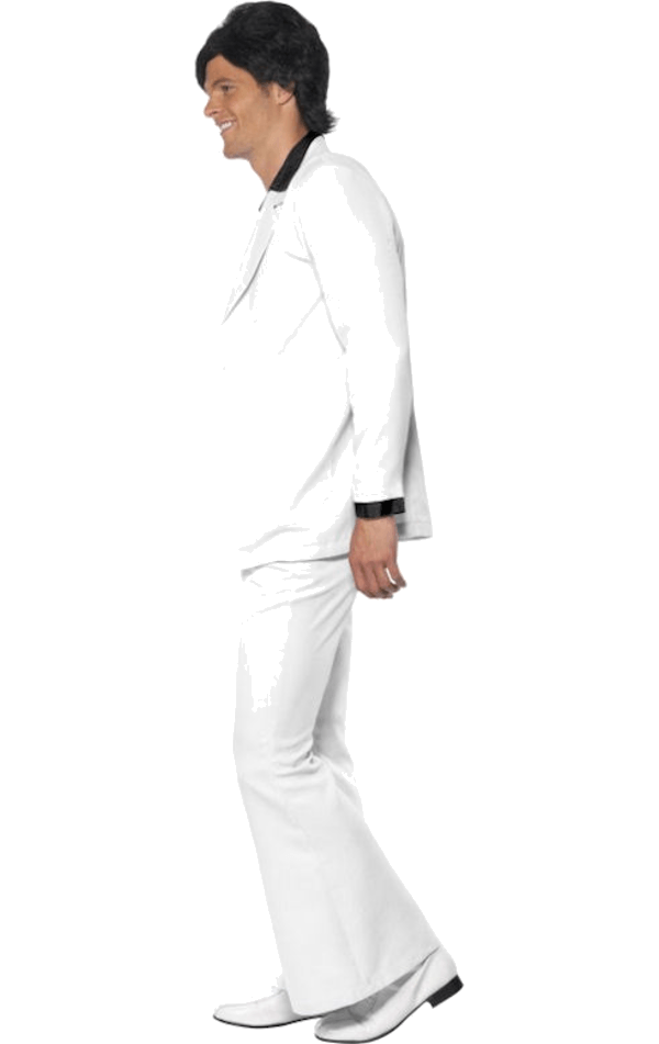 Das Kostüm des weißen Anzugs der 1970er Jahre