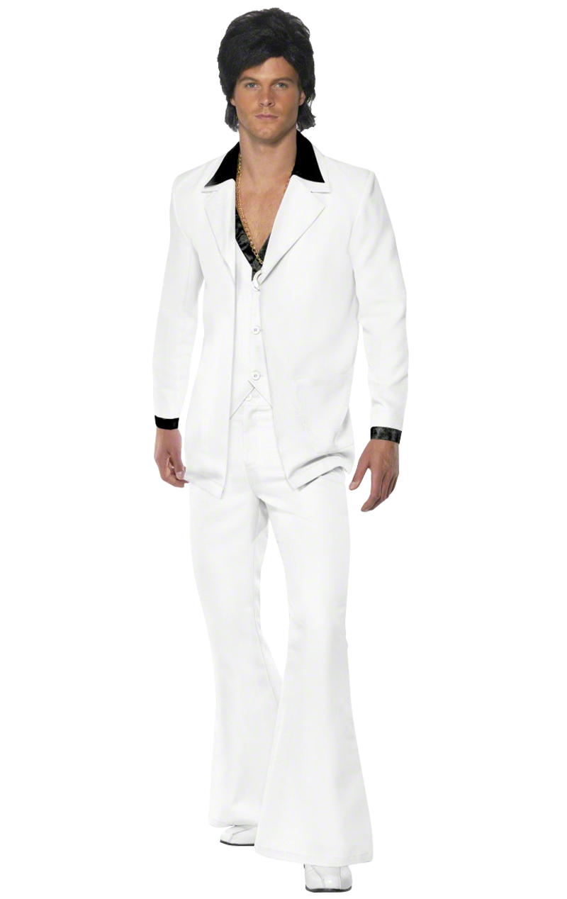 Costume de costume blanc des années 1970