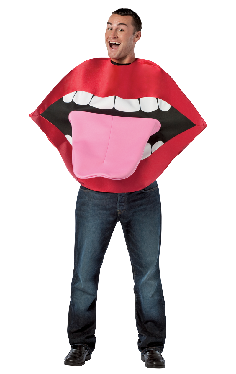 Adult Funny Lips and Tongue Costume