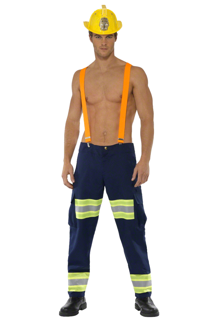 Fieber männlicher Feuerwehrmesser Kostüm