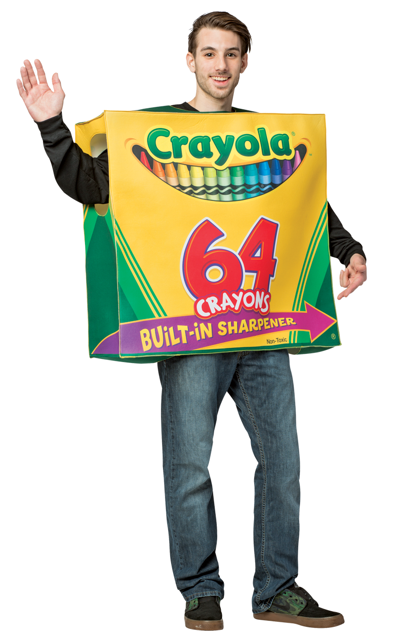 Adult 64 Box Crayola Crayon Costume