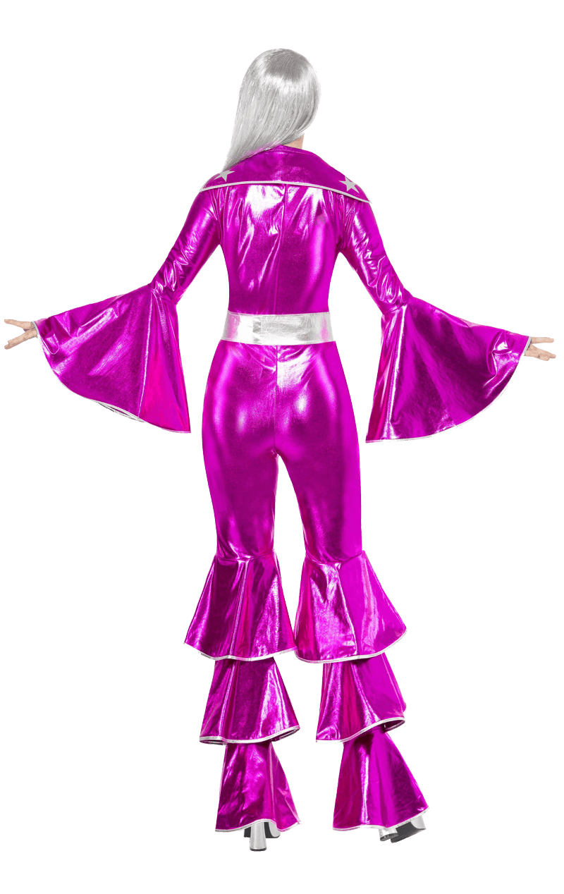 Costume de combinaison rose des années 70