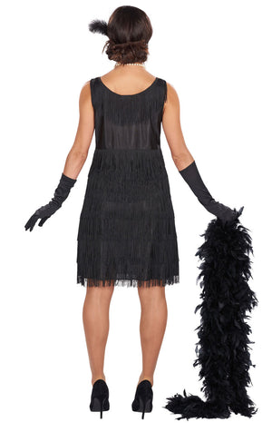 Womens 1920s Black Flapper Costume