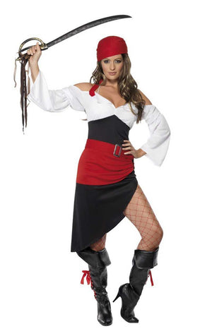Womens Sassy Pirate Costume