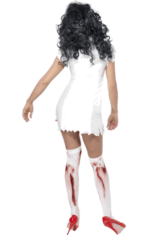 Frauen besaßen Zombie -Krankenschwesterkostüm