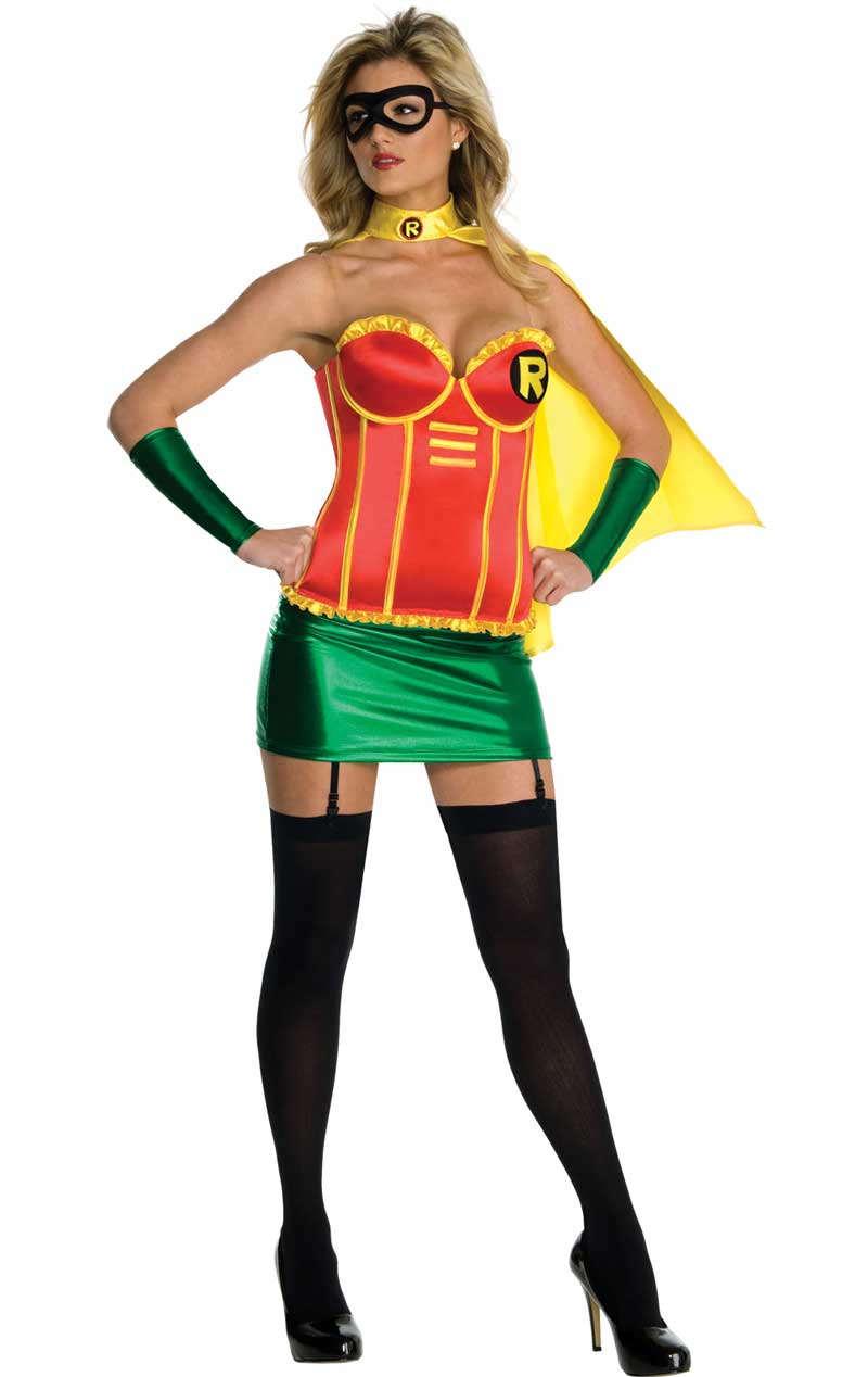 Damen Superhelden Robin Korsett Outfit