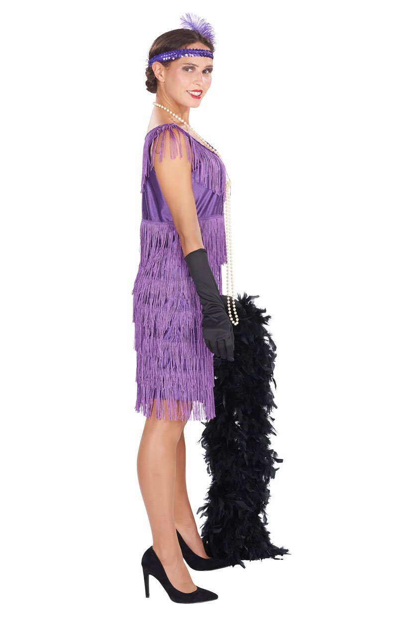 1920s Purple Flapper Costume - Fancydress.com