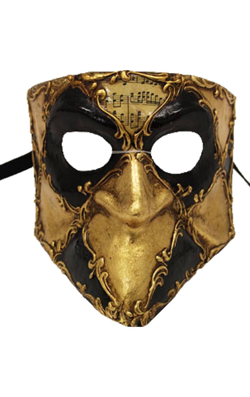 Gold Bauta Masquerade Facepiefe