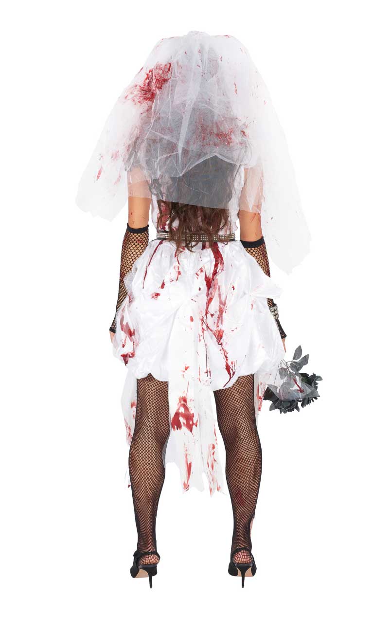 Déguisement d'Halloween de la mariée sanglante pour femme