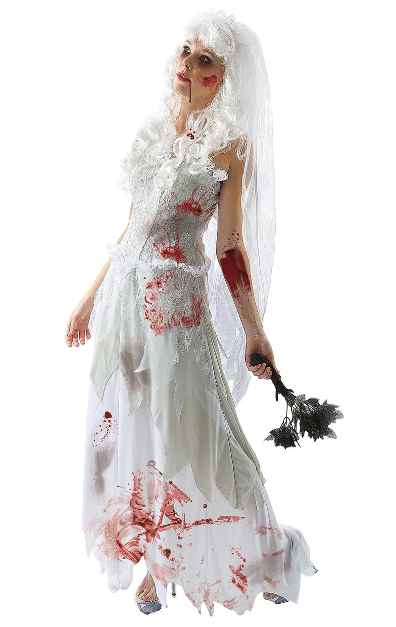 Déguisement d'Halloween de la mariée mortelle pour femme