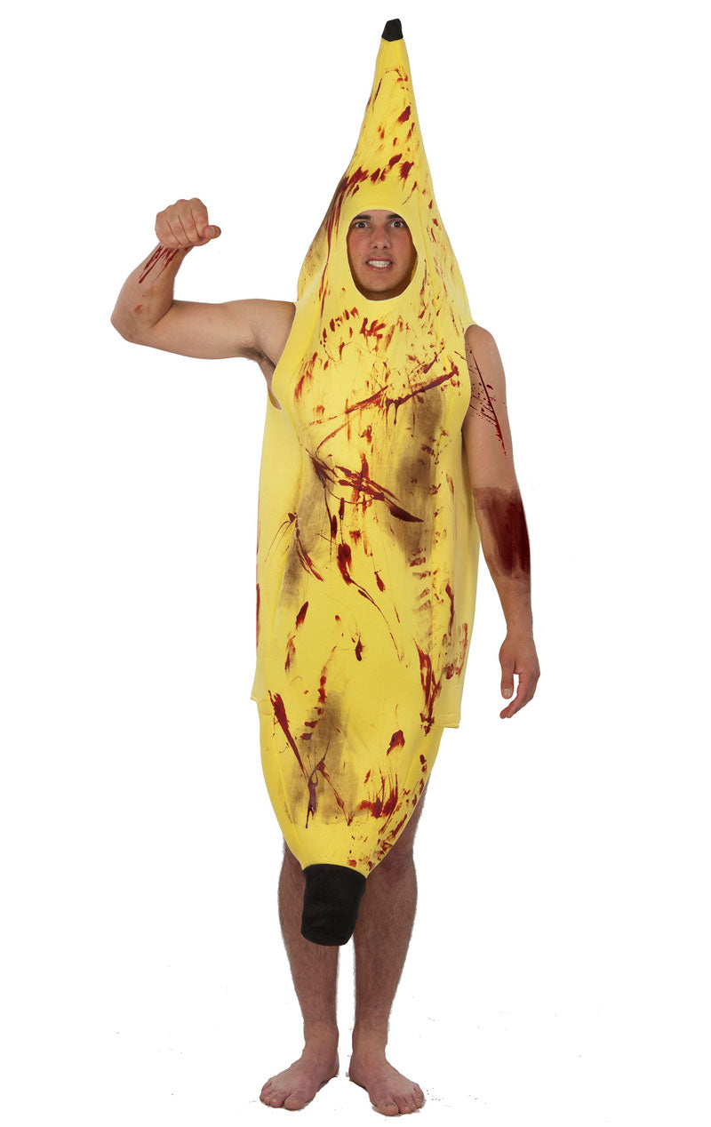 Déguisement d'Halloween de banane tueuse pour adulte