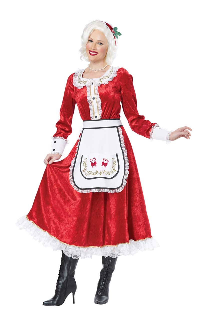 Adult Classic Mrs. Claus Costume - Fancydress.com