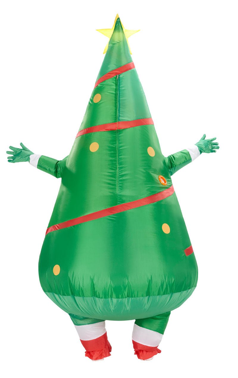 Adult Inflatable Christmas Tree Costume - Fancydress.com
