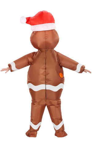 Adult Inflatable Gingerbread Man Costume - Fancydress.com