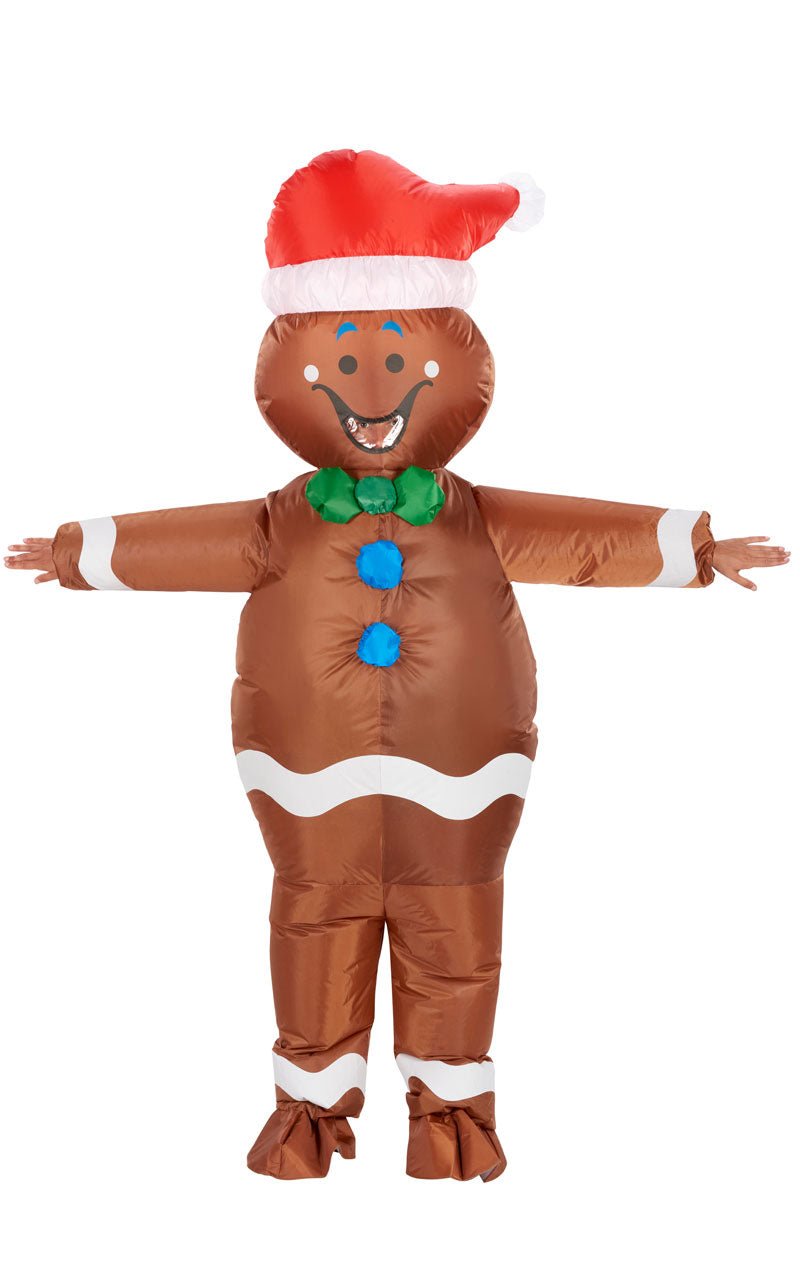 Adult Inflatable Gingerbread Man Costume - Fancydress.com