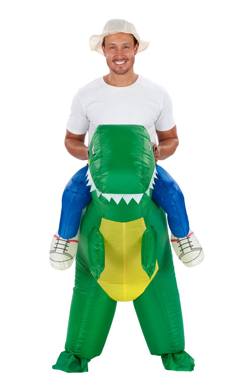 Adult Inflatable Ride On Dinosaur Costume - Fancydress.com