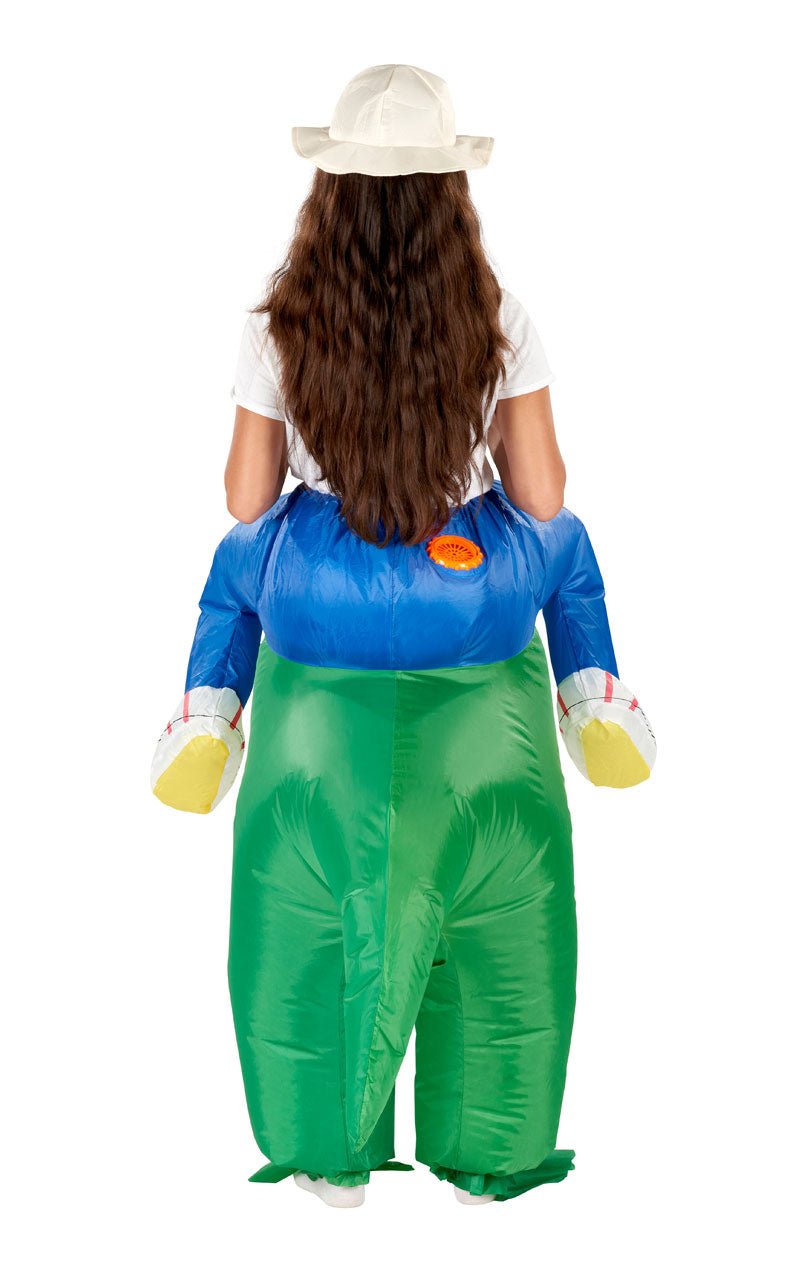 Adult Inflatable Ride On Dinosaur Costume - Fancydress.com