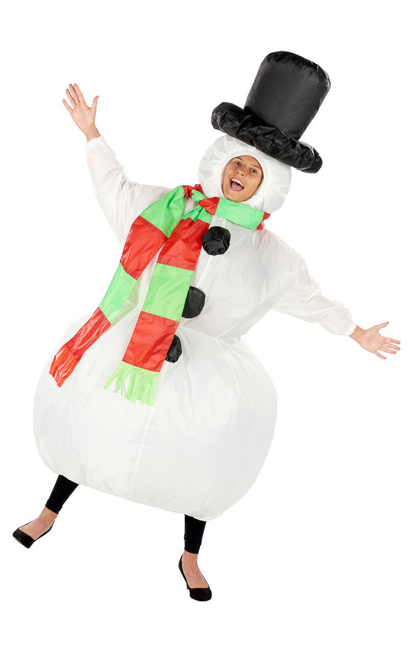 Adult Inflatable Snowman Costume - Fancydress.com