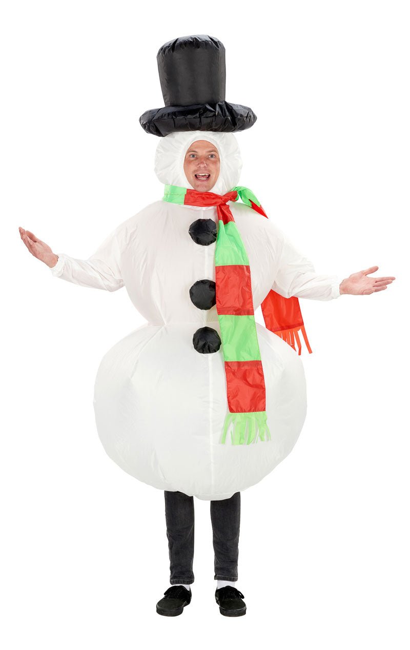 Adult Inflatable Snowman Costume - Fancydress.com