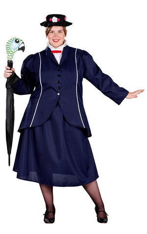 Adult Plus Size Magical Nanny Costume - Fancydress.com