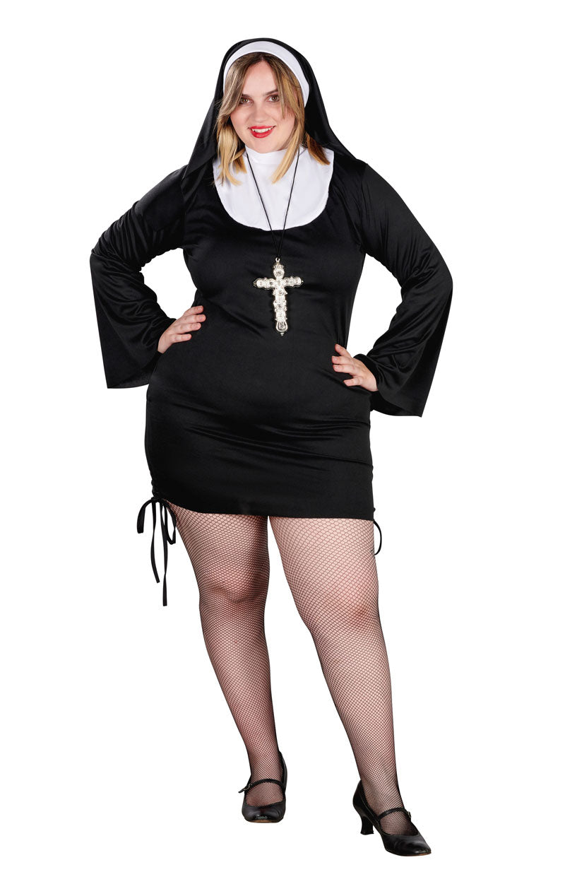 Adult Plus Size Sexy Nun Costume -