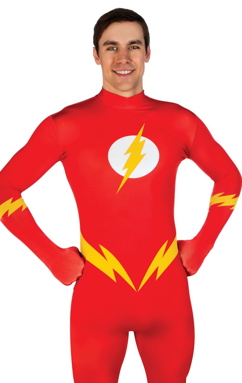 Adult Second Skin The Flash Costume - Fancydress.com