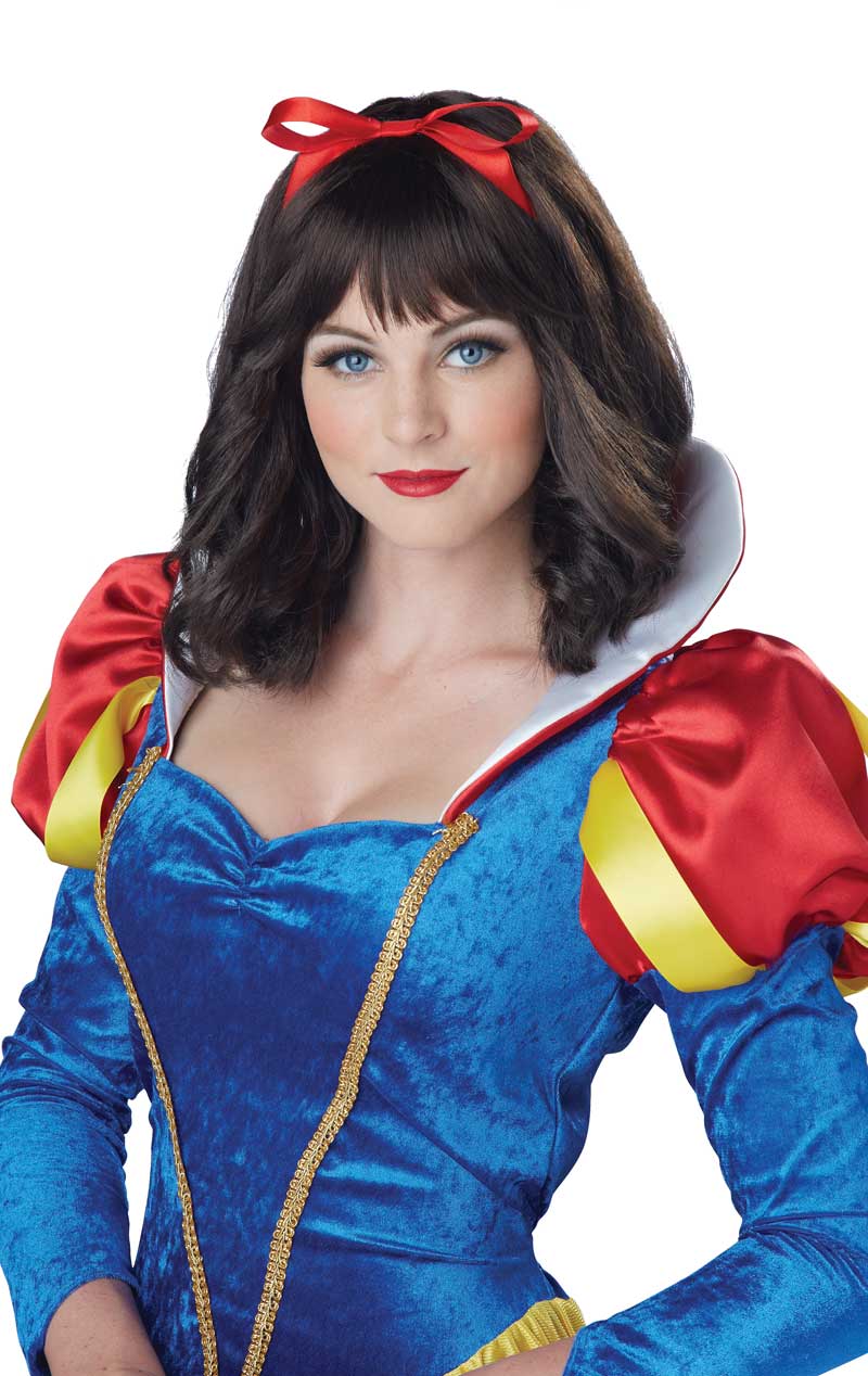 Adult Snow White Wig - Fancydress.com