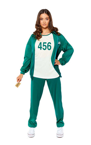 Adult Squid Game Player 456 Costume - Fancydress.com