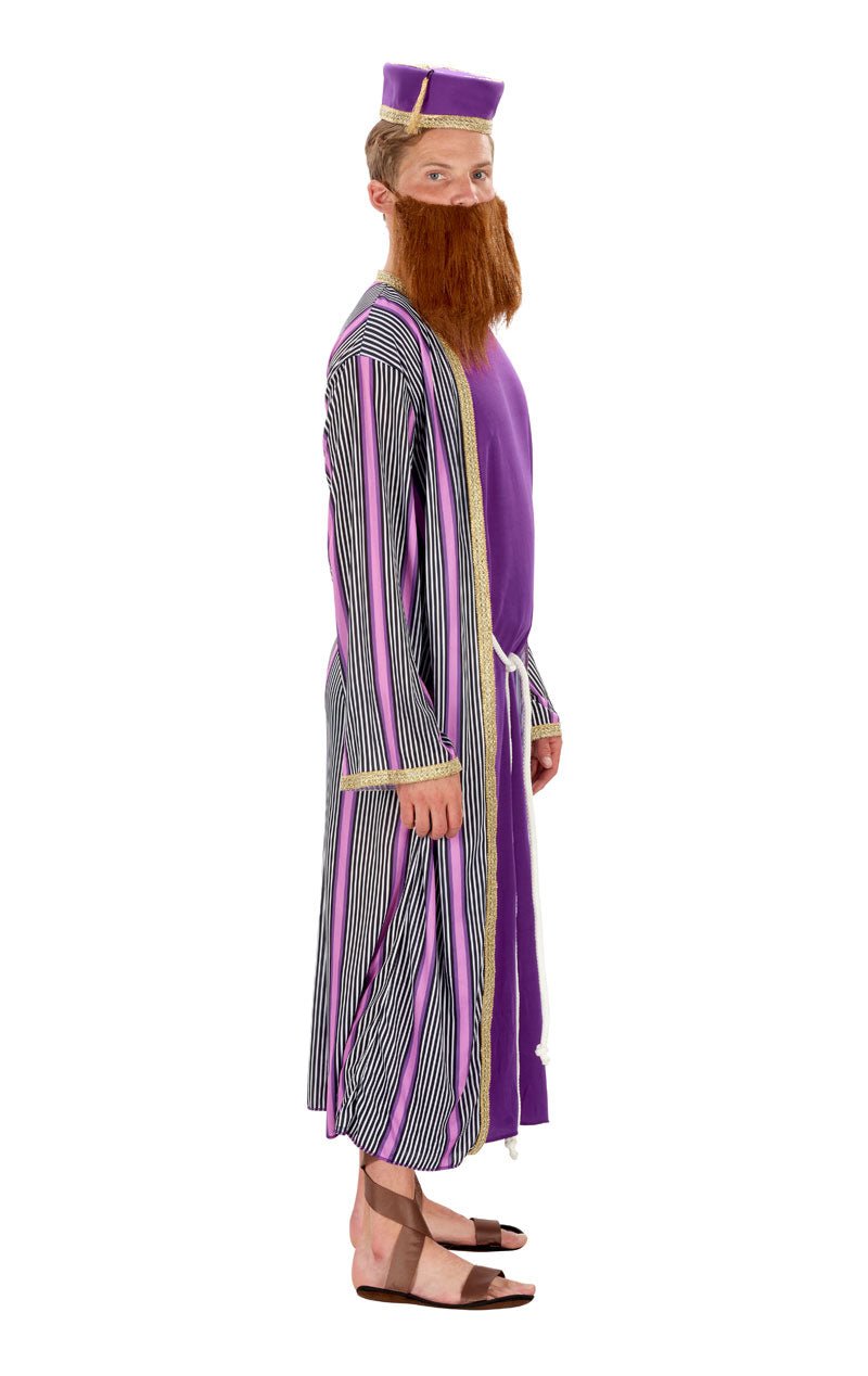 Adult Three Wise Men Purple Costume with Fez Hat - Fancydress.com