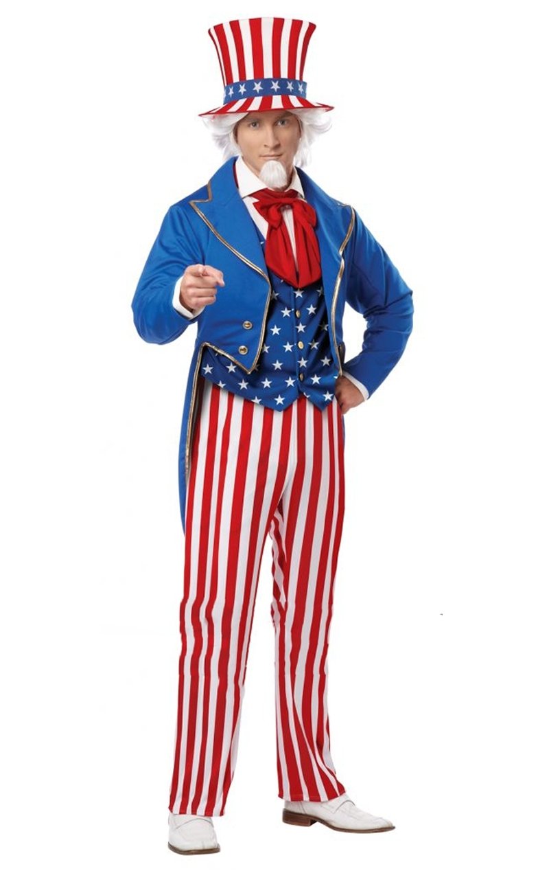 Adult Uncle Sam Costume - Fancydress.com