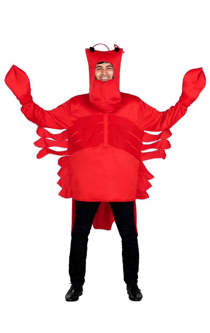 Adult Unisex Red Lobster Costume - Fancydress.com