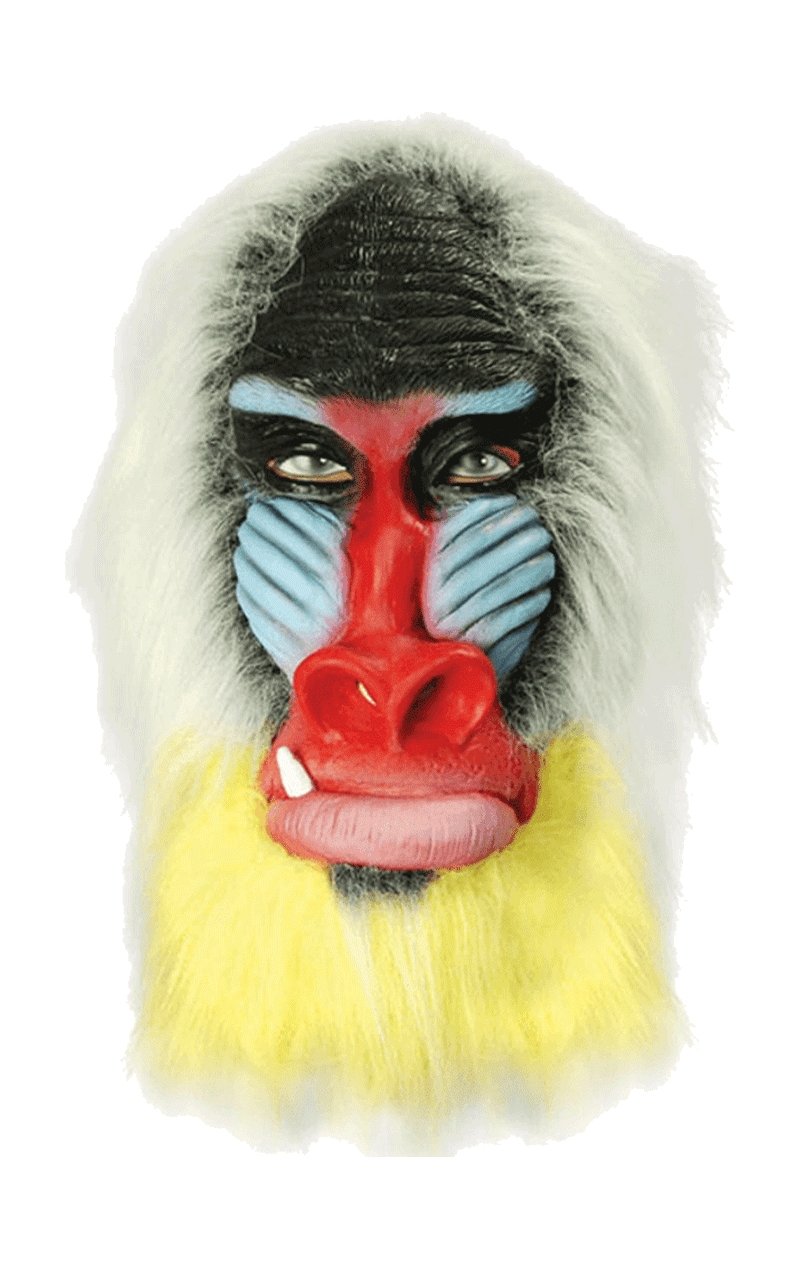 Baboon Monkey Facepiece - Fancydress.com
