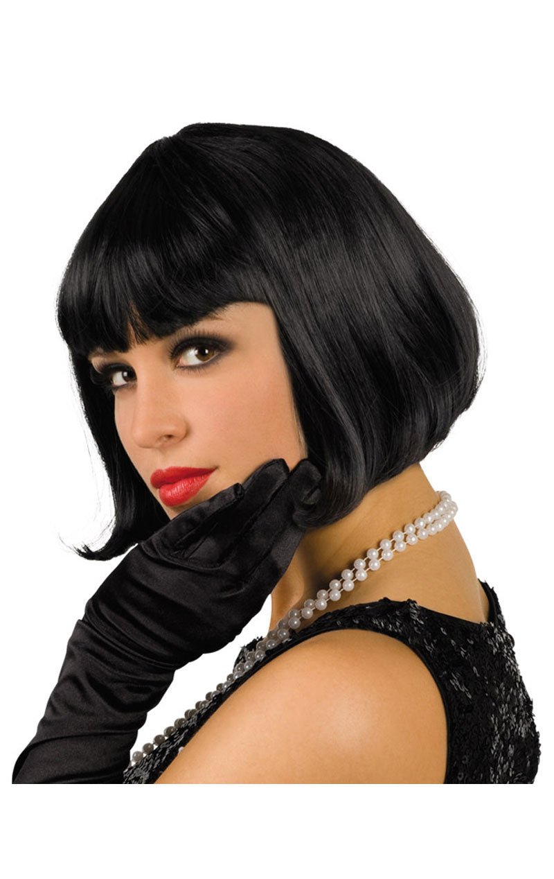 Black Cabaret Wig - Fancydress.com