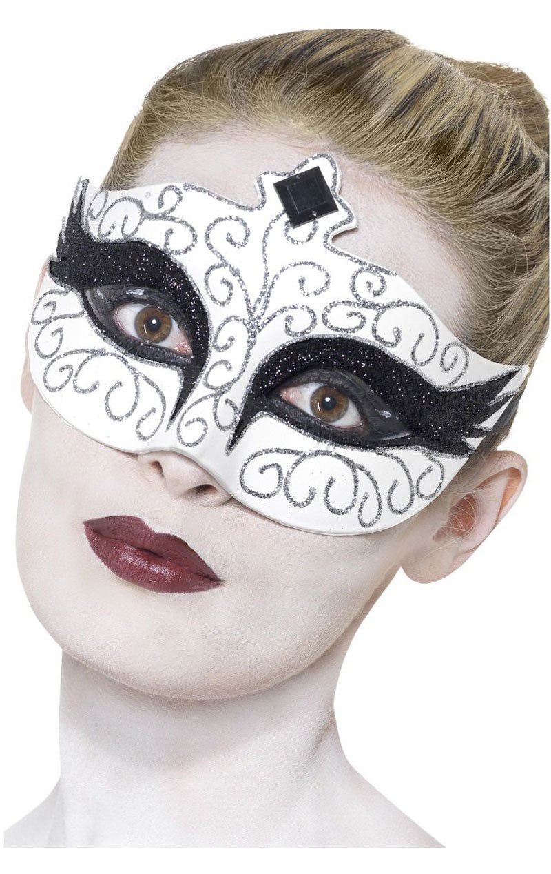 Black Swan Facepiece - Fancydress.com